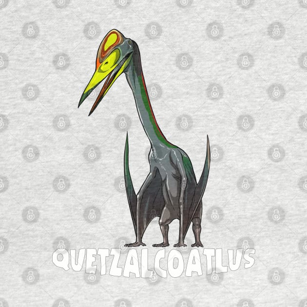 Quetzalcoatlus Prehistoric Design by Terra Fossil Merch